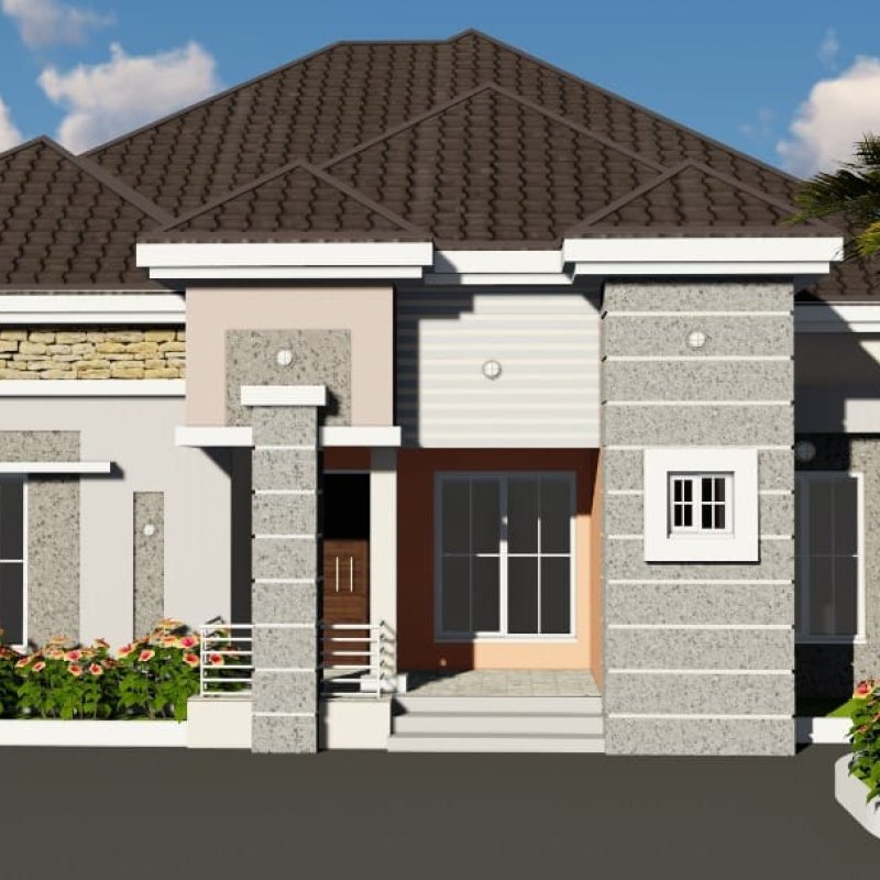 Design of four Bedroom self contain Bungalow Damboa road Maiduguri Borno state